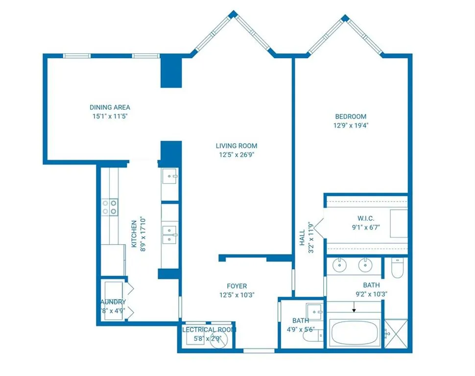 View of room layout