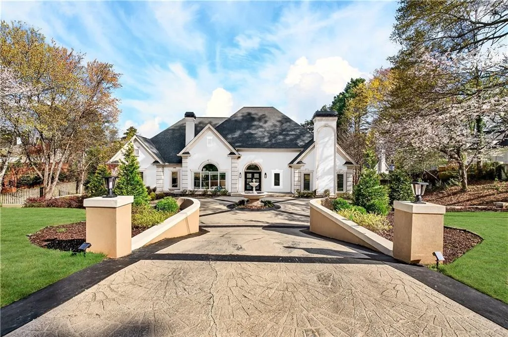 Virtual rendering of the home painted white