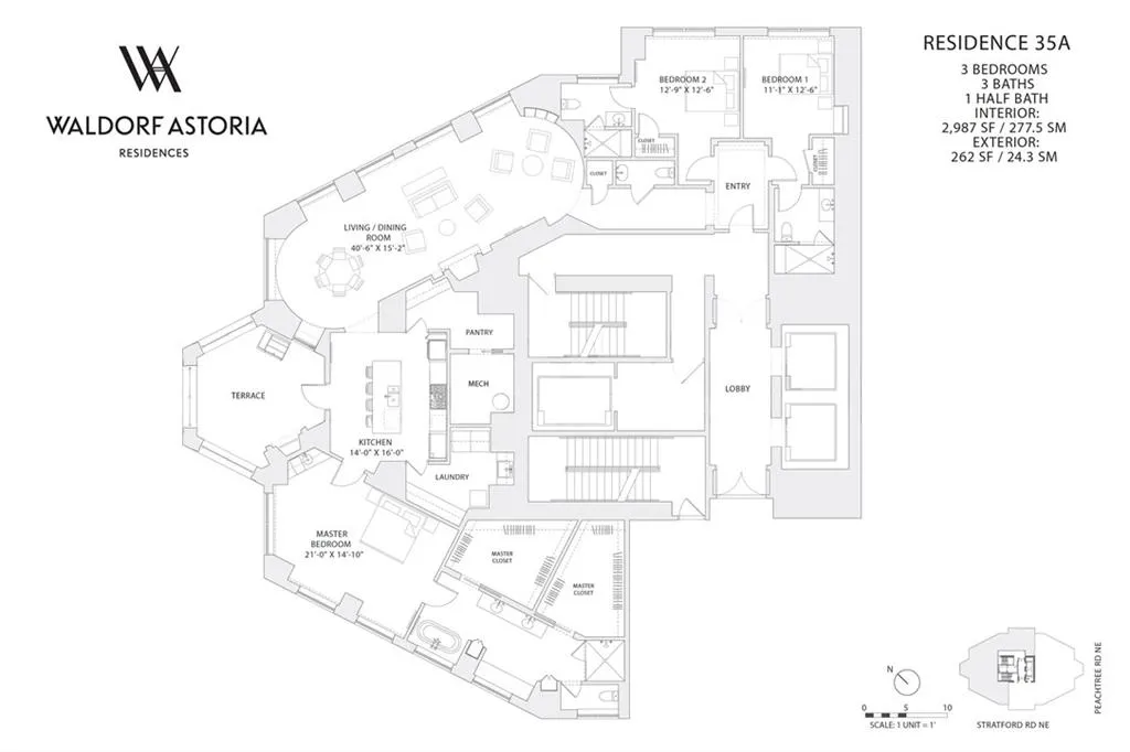 3376 Peachtree Road Ne Unit 35a, Atlanta, Georgia 30326, 3 Bedrooms Bedrooms, ,3 BathroomsBathrooms,Residential,For Sale,3376 Peachtree Road Ne Unit 35a,7582696