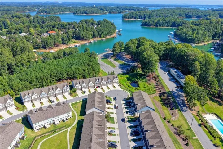 Lake Lanier Townhome community 5 years young, with extensive green space, a views of the lake, and accessible docks