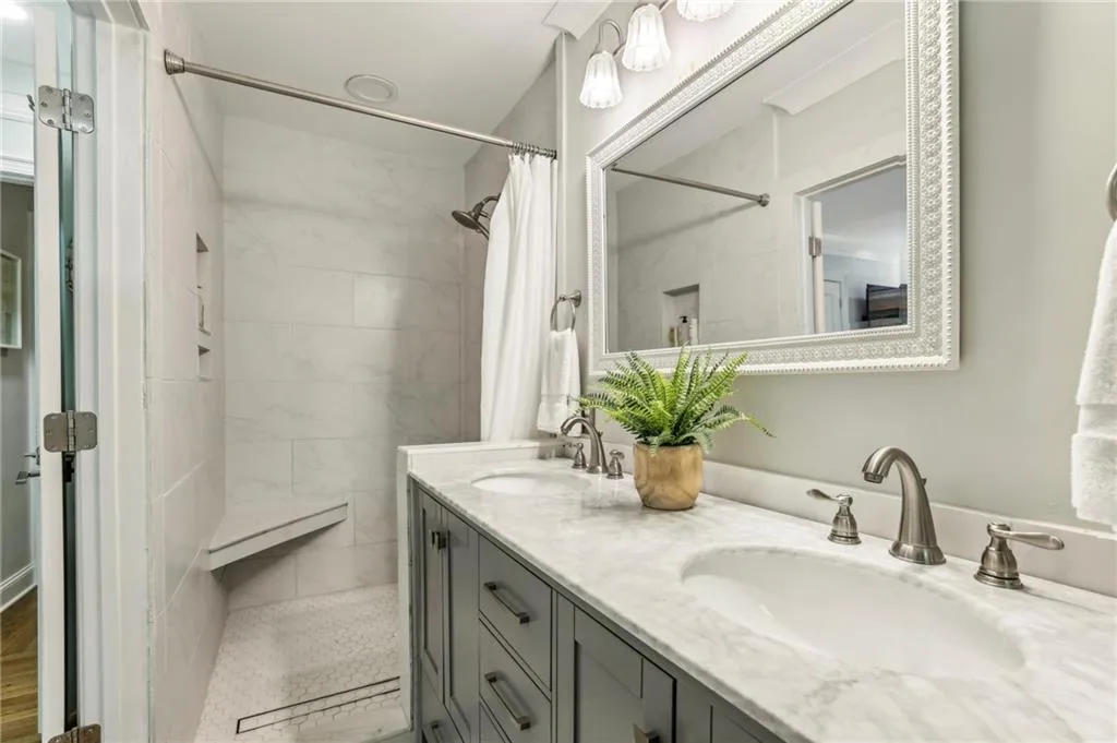 Primary Bath, Beautiful Custom walk-in shower