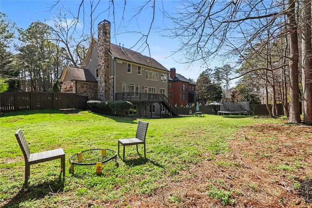 Level and Fenced Backyard