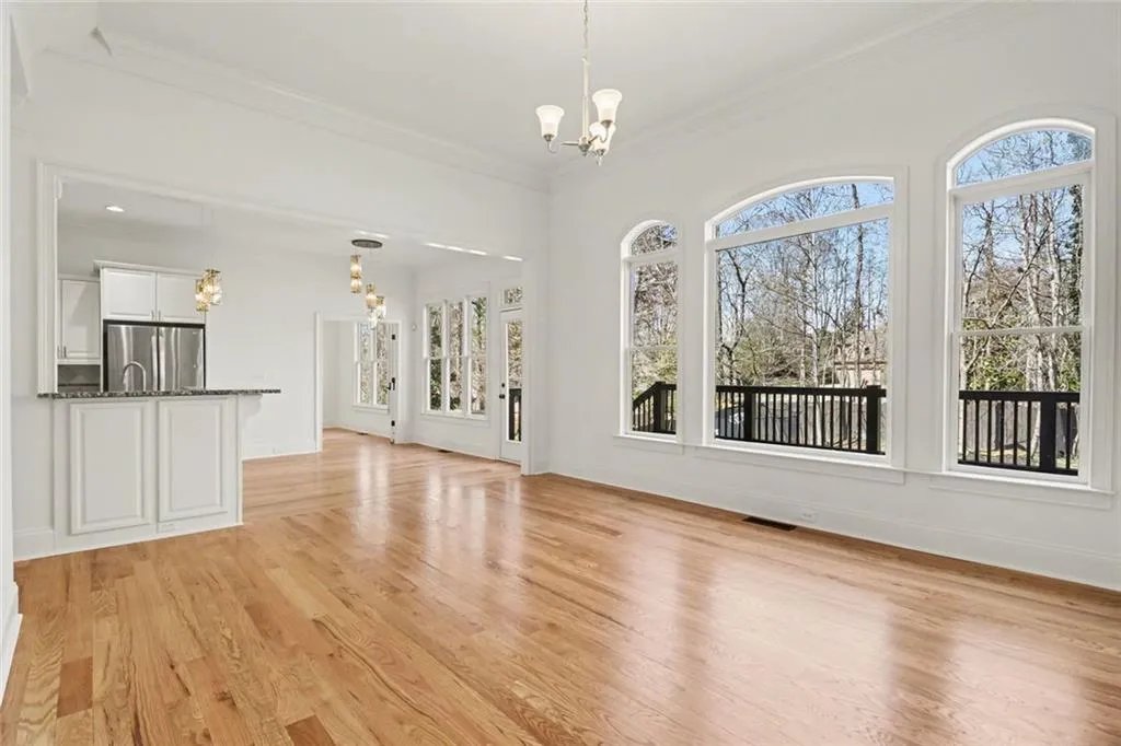 View from Family Room Into Kitchen