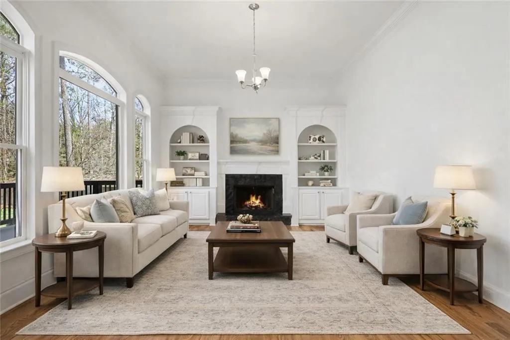Family Room Virtually Staged