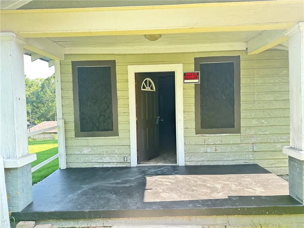 View of exterior entry