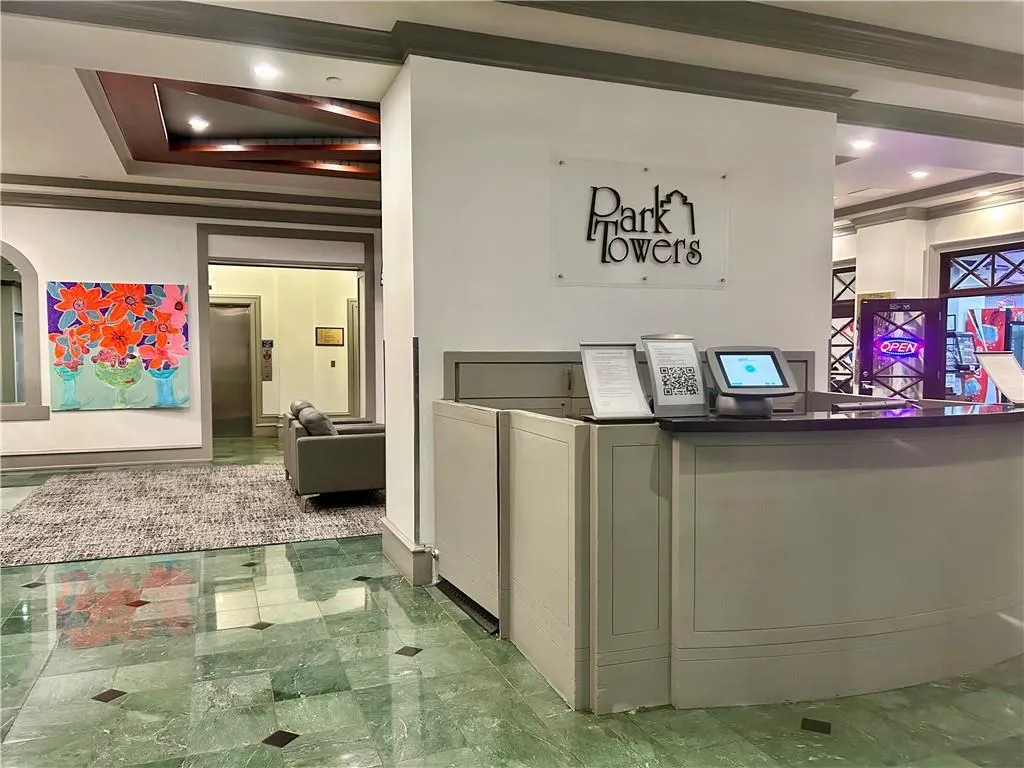 View of reception area