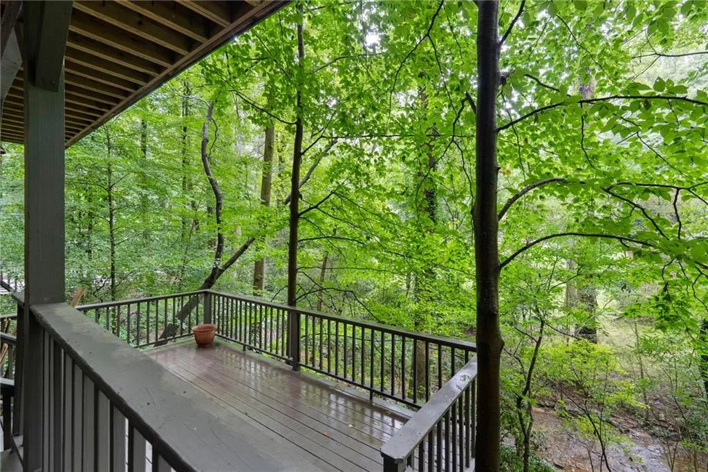 Lower level covered deck