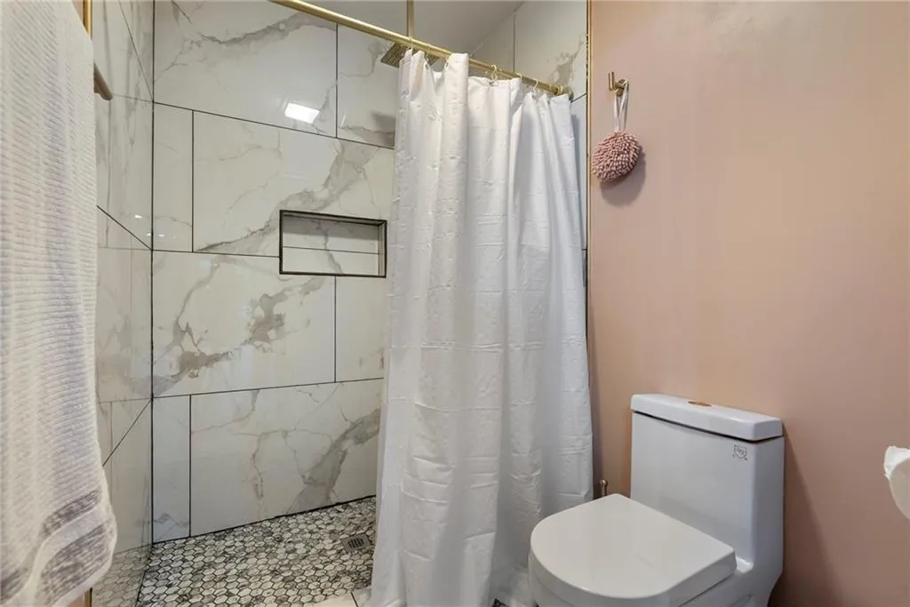 Updated Shower and tile flooring