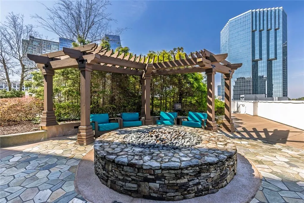 Rooftop fire pit