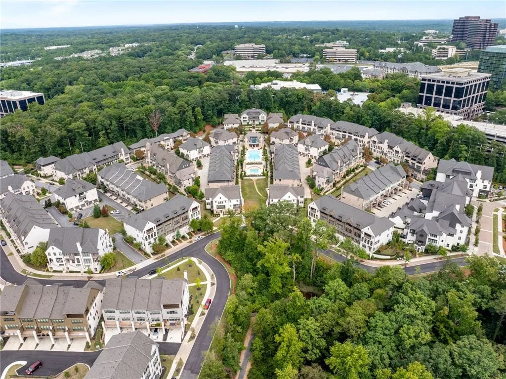Aerial view featuring a residential view
