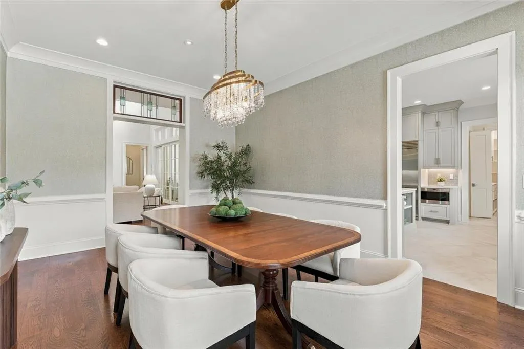 Formal Dining Room, Kitchen to the right, Great Room ahead, Patio and Hall to the Masterr