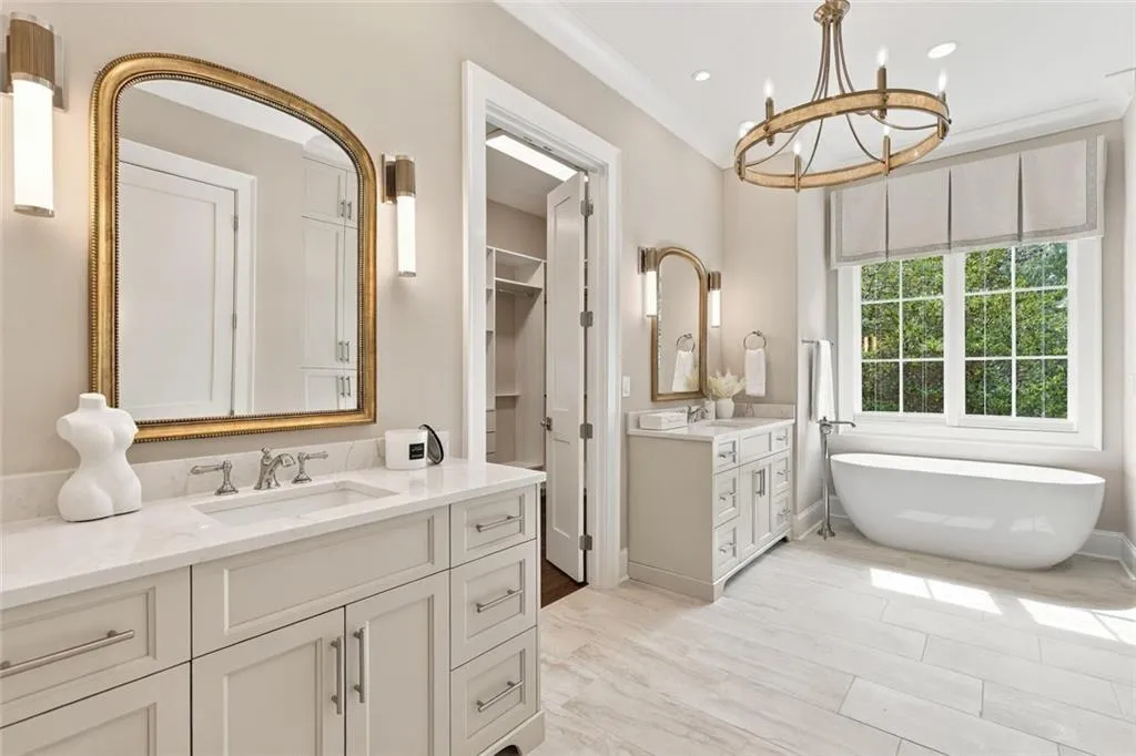 Primary Bathroom and Her Closet