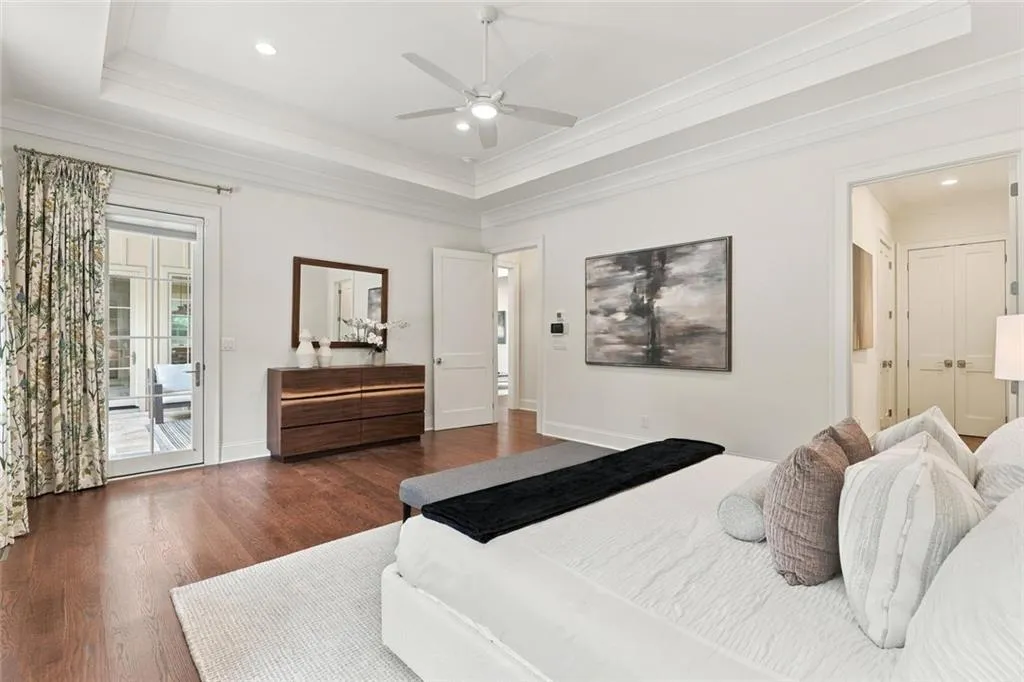 Master on Main, Patio on right, Hall to His Closet and Bath