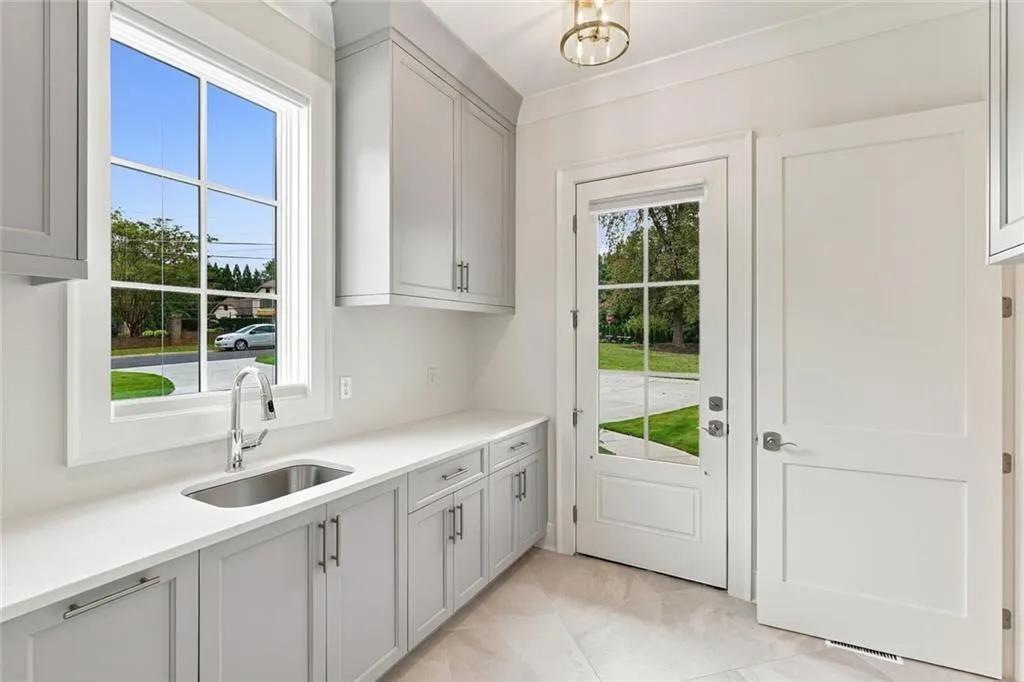 Laundry on Main Floor with Side Entry from driveway