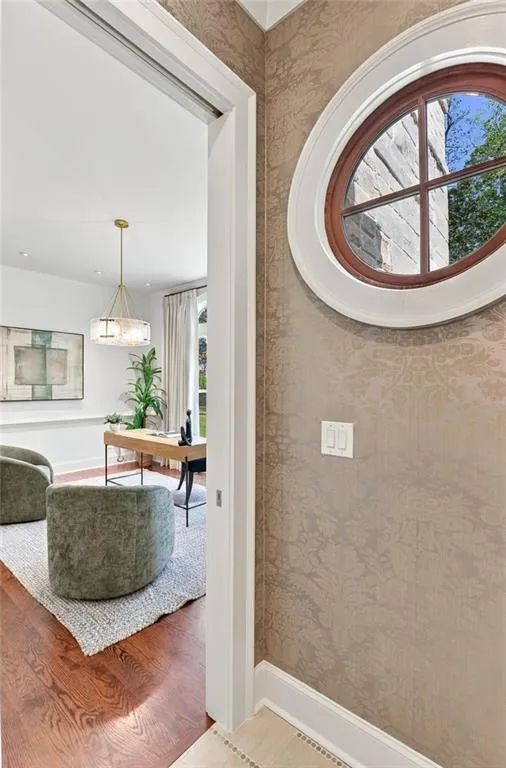 View to Executive Office from Half Bath