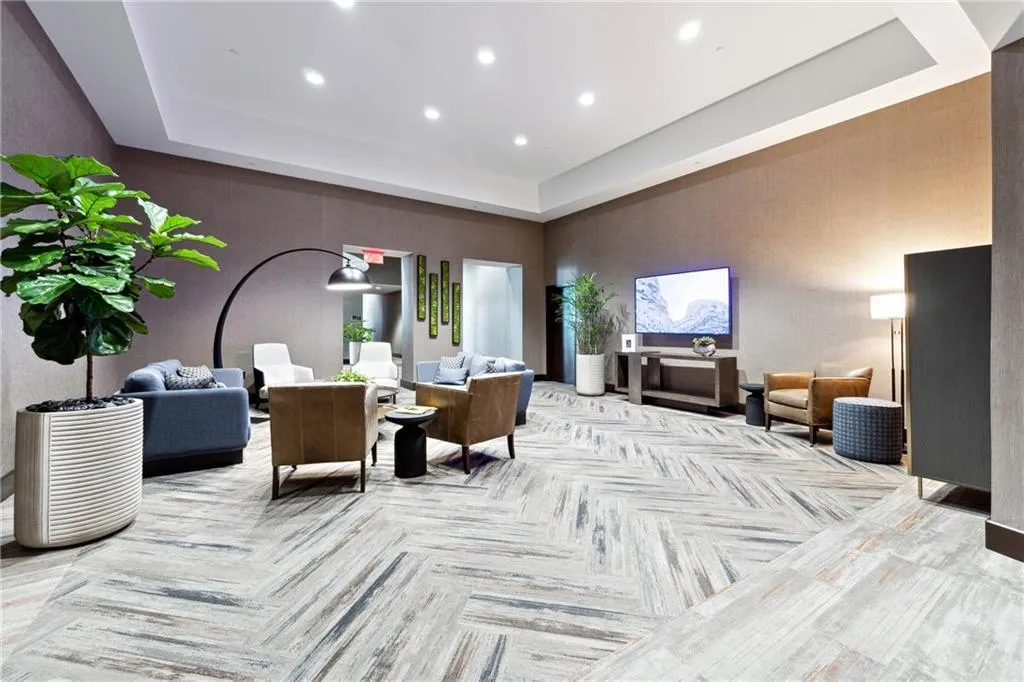 Lobby featuring recessed lighting