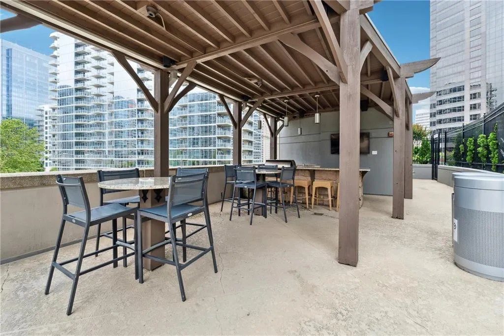 Covered outdoor kitchen area!
