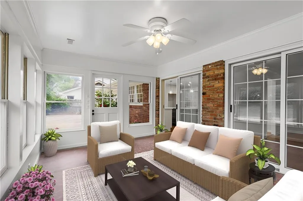 Direct exterior access. Virtually staged