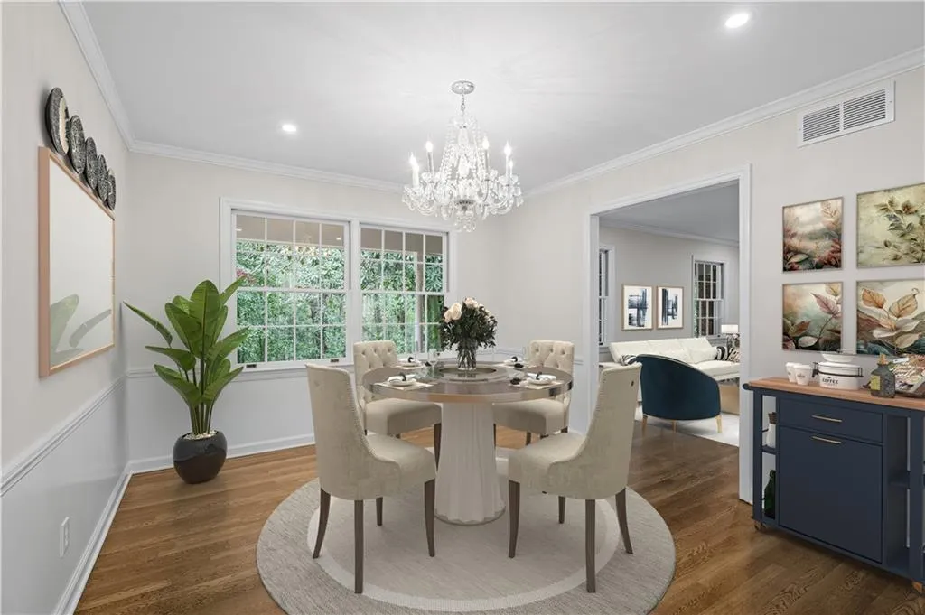 Separate, formal dining room. Virtually staged