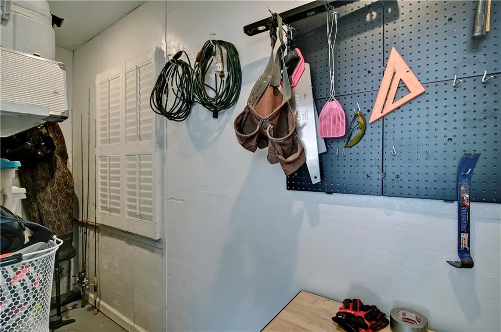 Storage area also in Lower level laundry