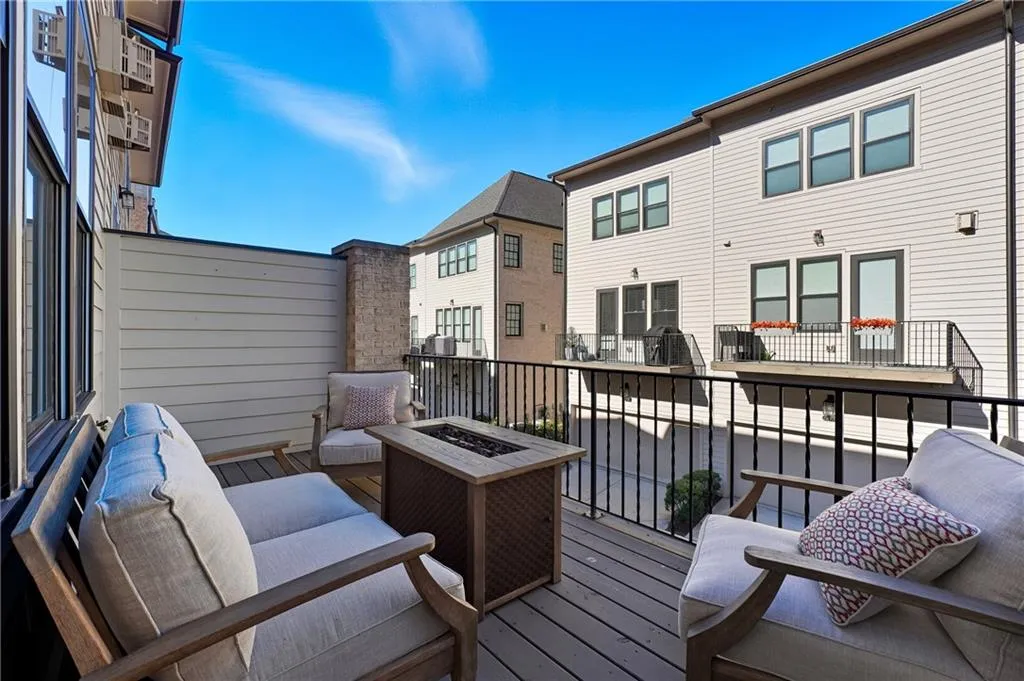 Balcony off the Family Room for relaxing in the evenings or morning coffee.