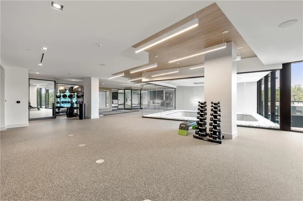 Upper level gym