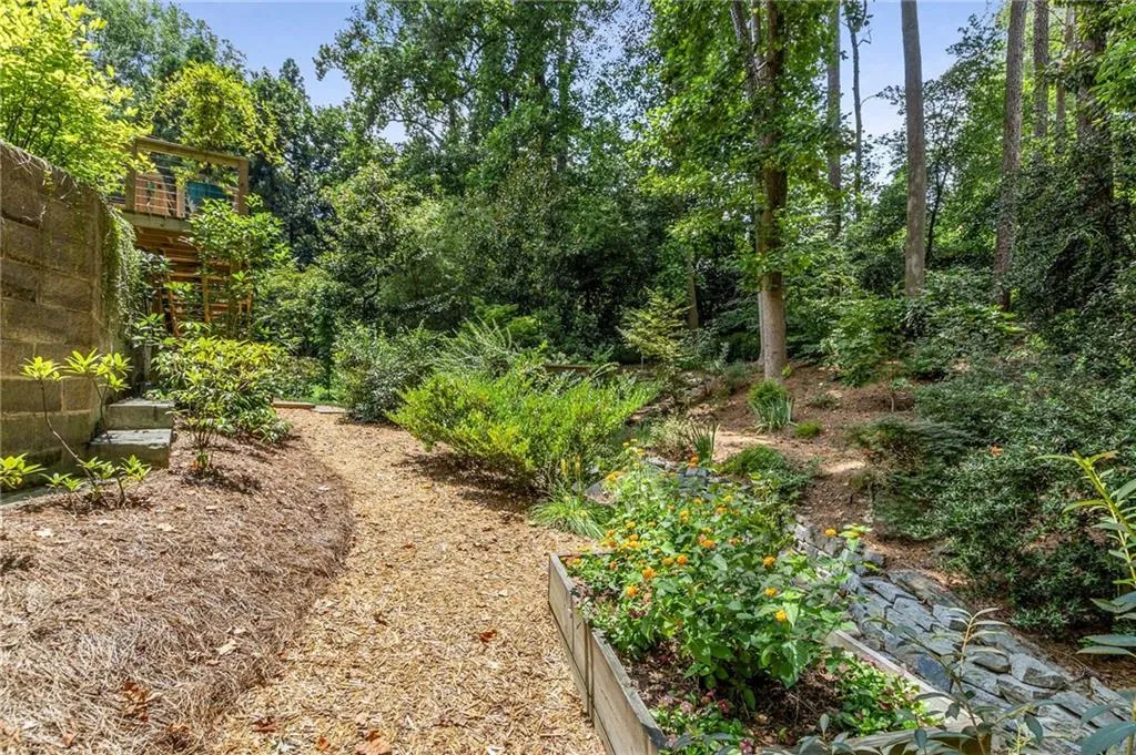 Park-like backyard is low maintenance and AMAZING