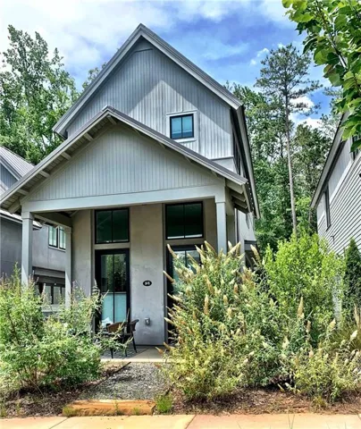 View of front of property featuring covered porch