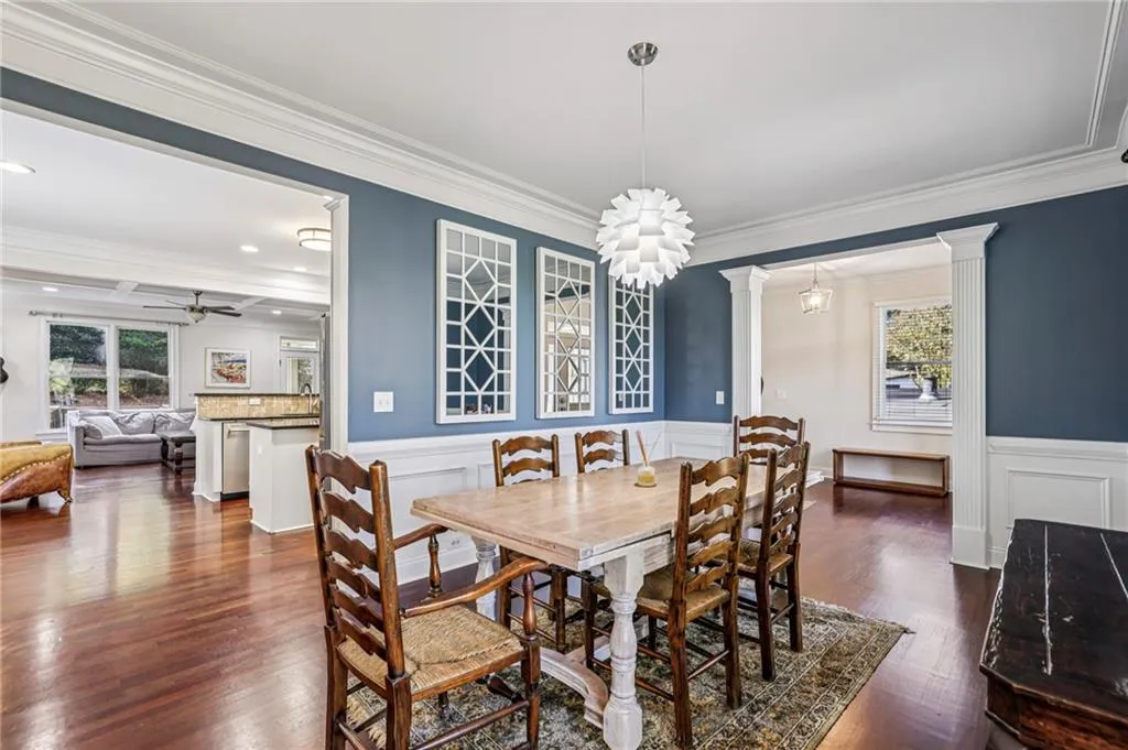 Open floor plan for easy flow for entertaining