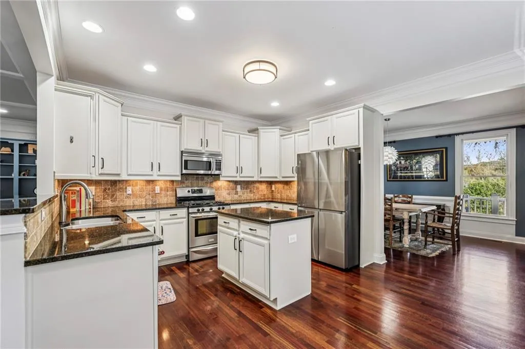 White cabinetry in the kitchen