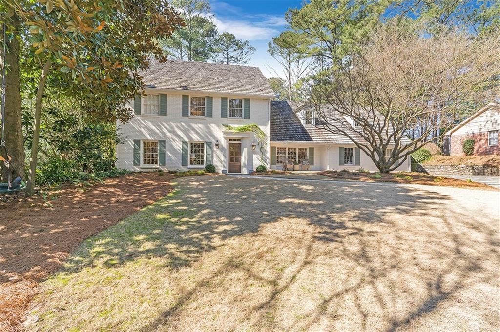 View of colonial-style house