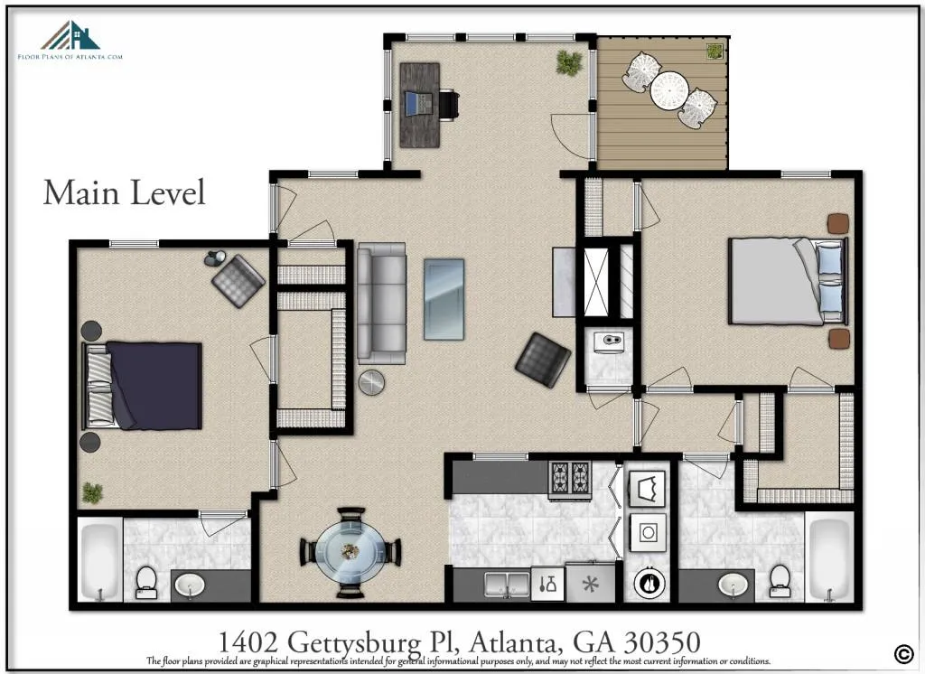 1402 Gettysburg Place, Sandy Springs, Georgia 30350, 2 Bedrooms Bedrooms, ,2 BathroomsBathrooms,Residential,Sold,1402 Gettysburg Place,6513558