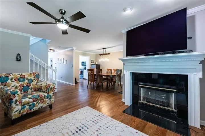 Fireplace with Marble Surround