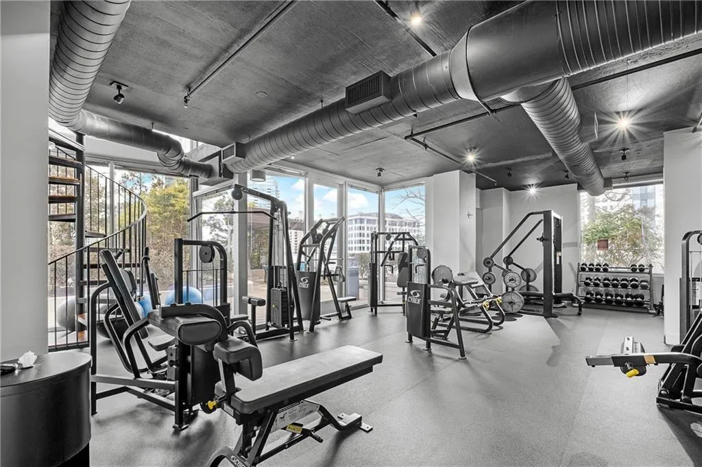 View of workout area