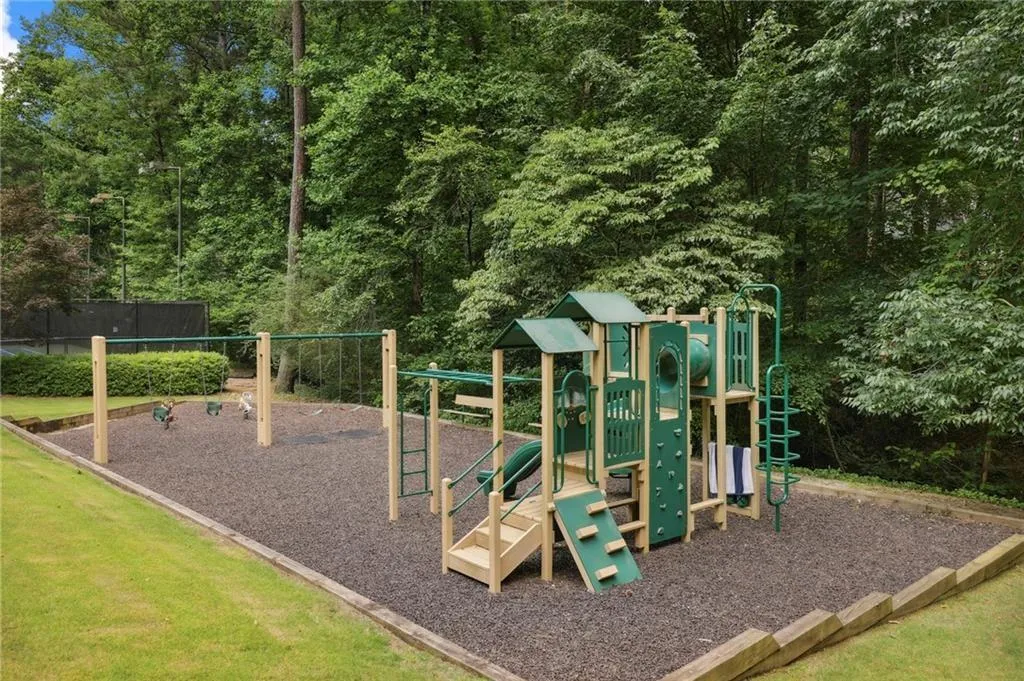 View of community jungle gym