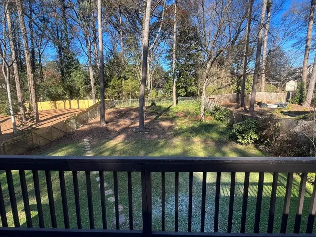 Back yard, view from deck