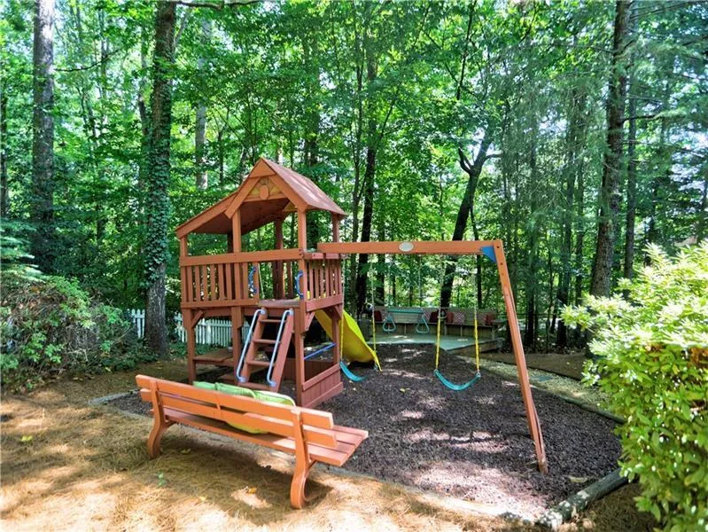 View of jungle gym