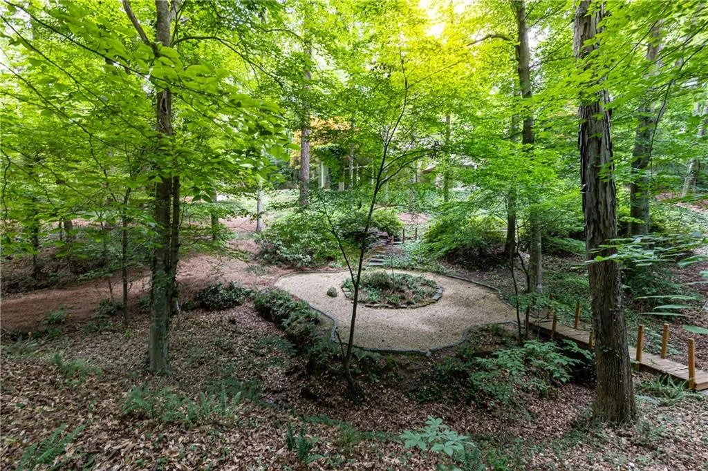Front yard/woods/creek area