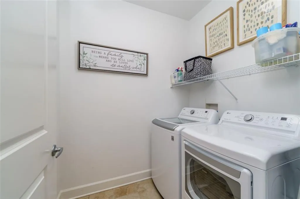 Laundry room off of the entry has room for storing Costco goodies ,cleaning supplies, brooms, vac, etc. Laundry room off of the entry has room for storing Costco goodies ,cleaning supplies, brooms, vac, etc.