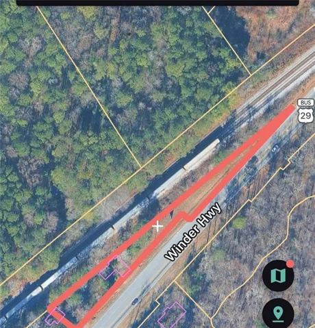 Aerial Map. Illustrating the property's boundaries and surrounding infrastructure