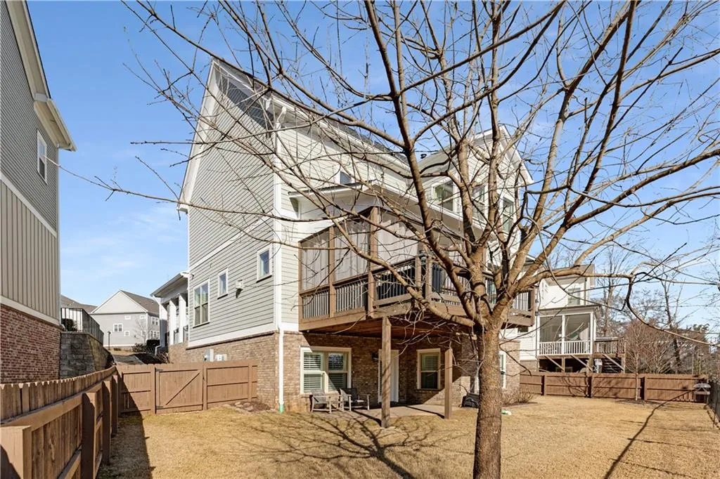 View of rear view of property
