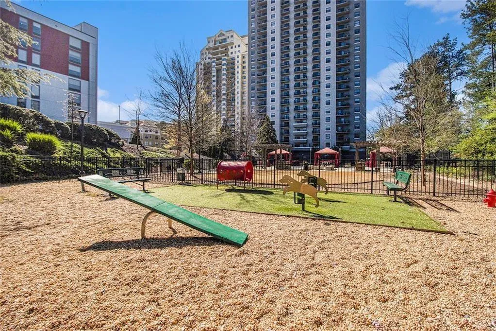 View of community with a dog friendly area