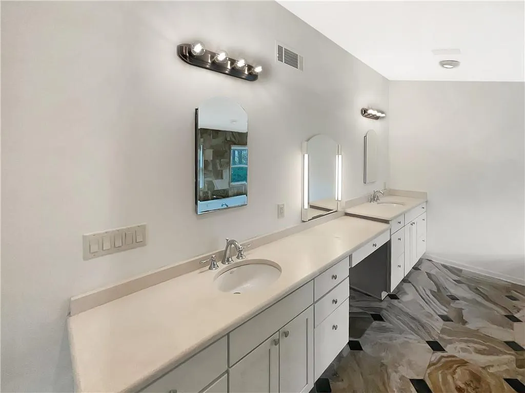 Bathroom with double vanity