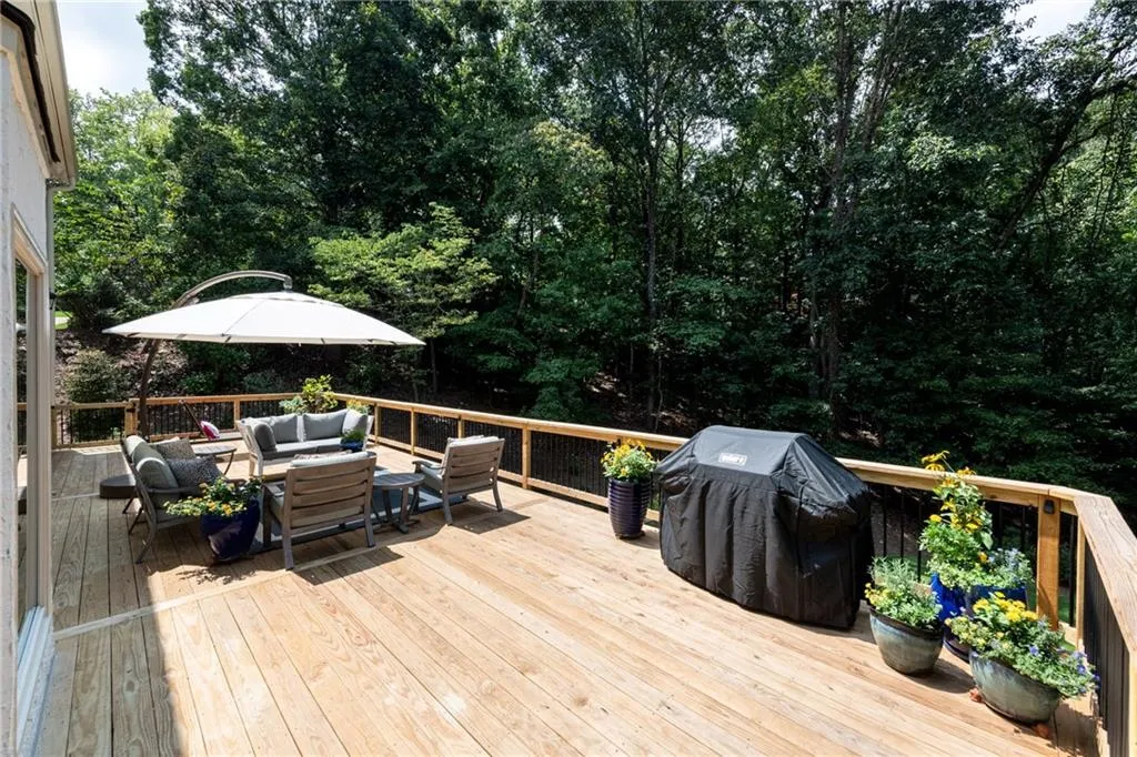 Get your grill on!! The deck offers ample room to accommodate multiple BBQ grills and outdoor cooking equipment.