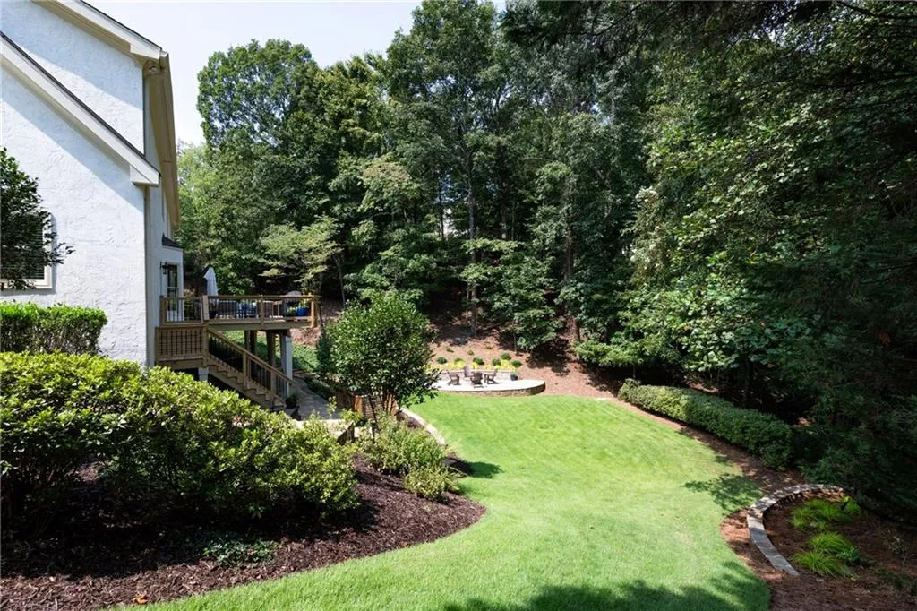 Side of backyard.
