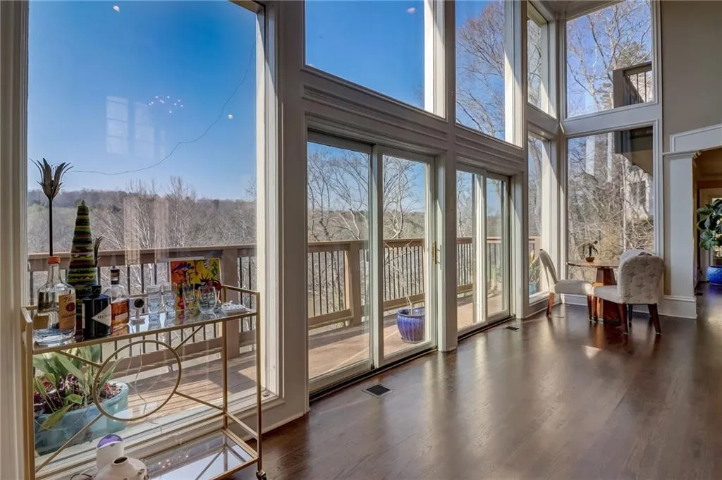Step out on great room balcony for magnificent river view