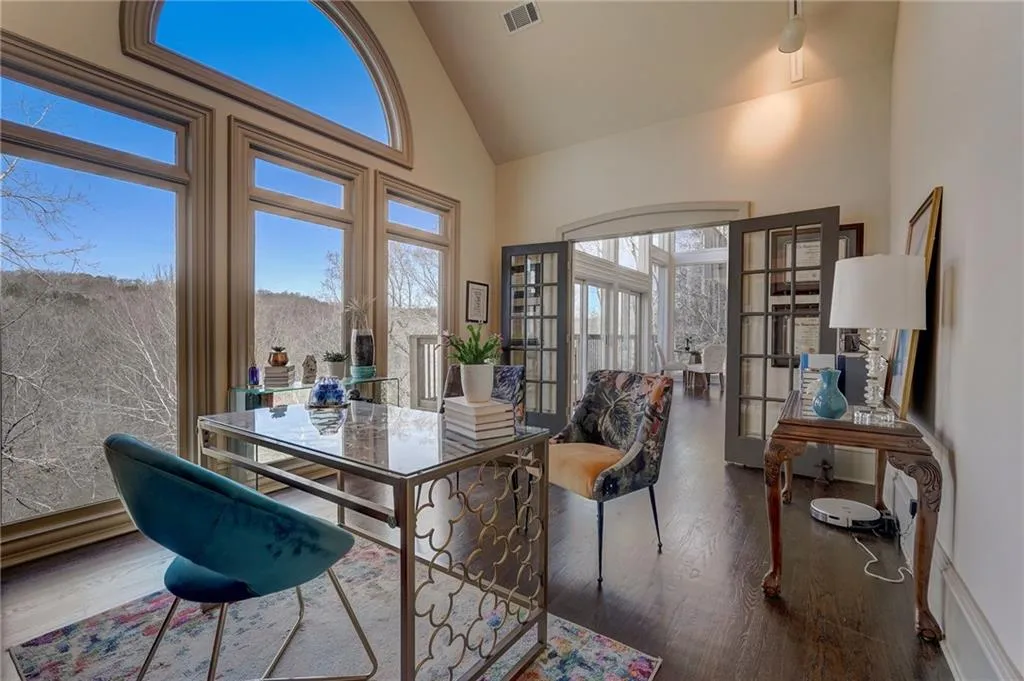 Office view to great room