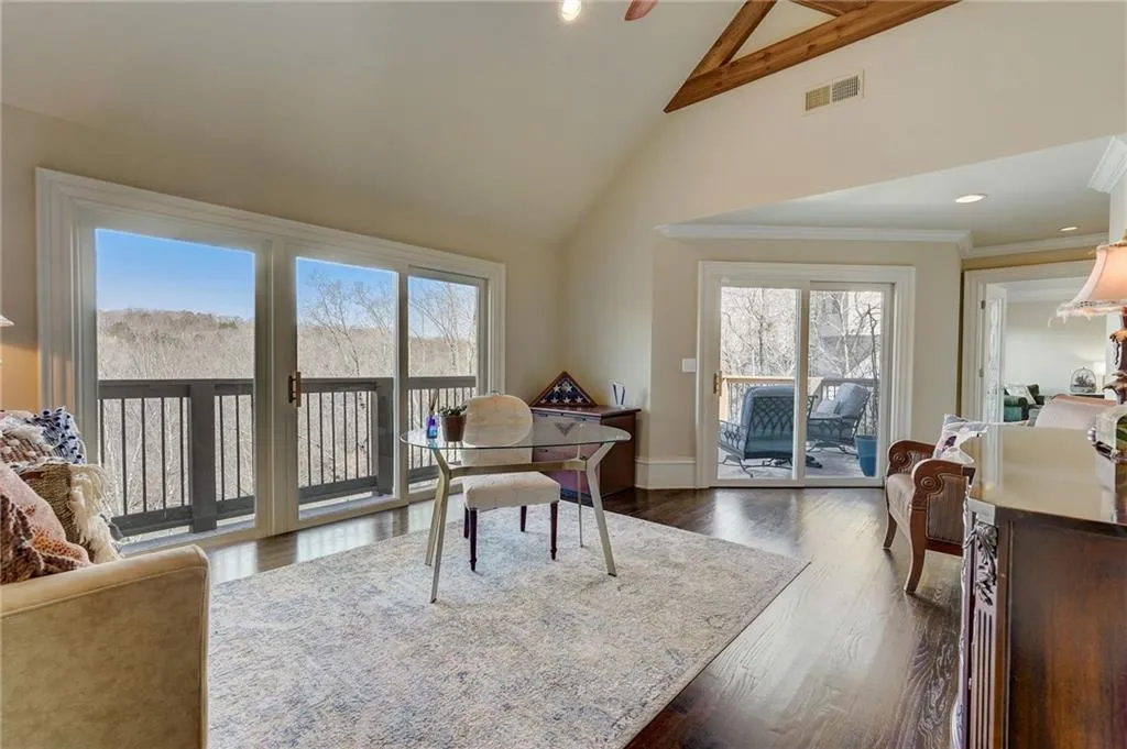 Primary Suite sitting room view to private deck