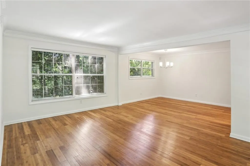Freshly refinished floors