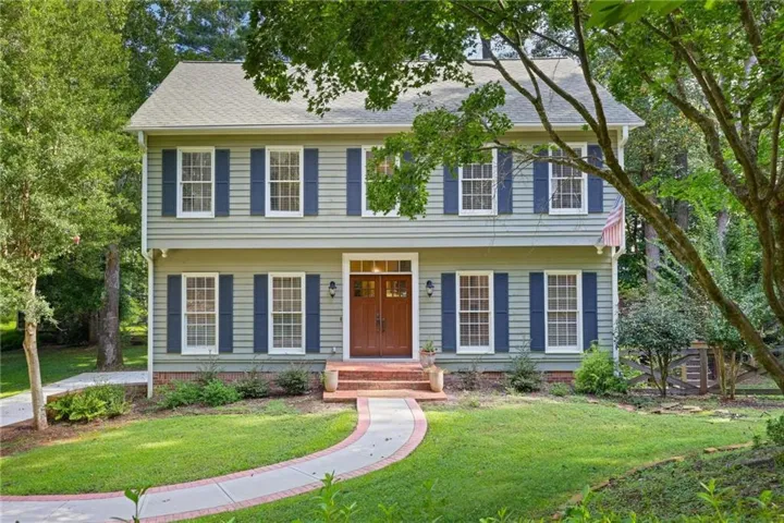 Traditional two-story cedar Colonial home